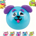 Dog Face Swap Squishy, Cute Soft Slow Rising Stress Relief Toy, Funny Face Squishy Relaxing Sensory Fidget Stress Ball, Easy Stretchy Squeeze Toys for Adults Anxiety Party Birthday Gift (Blue)
