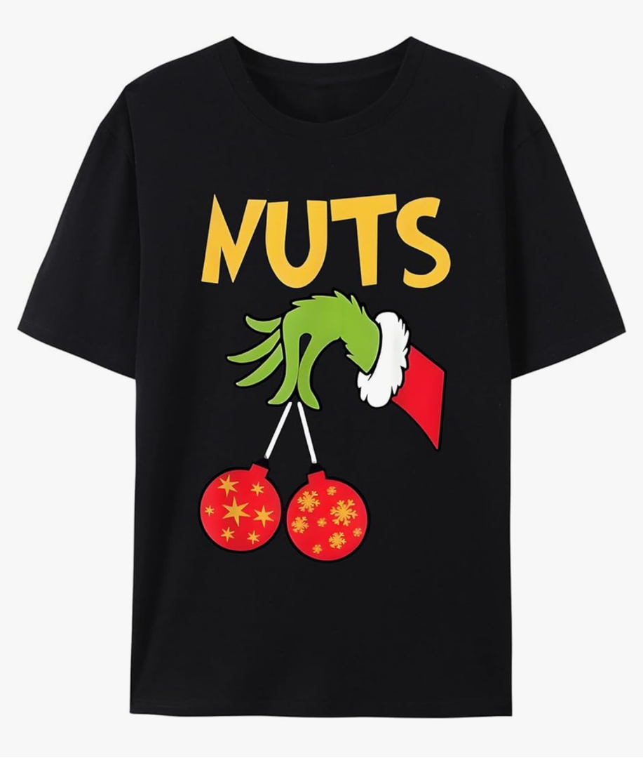 Funny Christmas Valentine Matching Shirts for Him and Her, Cute Holiday Graphic Tees, Xmas Gift Tops for Valentine M