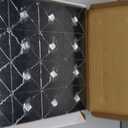 Tile Peel and Stick Backsplash Tile - Metal Tile Stick on Backsplash for Kitchen and Bathroom Black Windmill Puzzle Glass Mixed Self Adhesive Mosaic Tiles(12"x12"x10 Sheets)