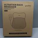 Back Massager, Rolling Up and Down Back Massager with Heat, Back Massage 4D Kneading for Pain Relief Deep Tissue, Ultrathin Shoulder Massager Gift for Women Men Parents Christmas, Grey