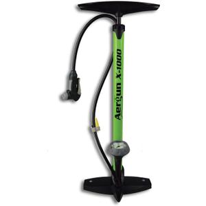X-1000 Bike Pump Unique AerTight Pump Head for Easiest use with Both Presta and Schrader Bicycle Pump Valves Pressure Gauge 160 PSI