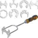 accufine Basin Wrench Kitchen Sink Faucet Wrench Tight Spaces Multifunction Set Tool