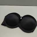 SEA BBOT Push Up Strapless Bra for Women Anti-Slip Padded Multiway Bra (38C, Black)