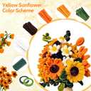 800 PCS Pipe Cleaners Craft, Pipe Cleaners Flowers Kit with Handle, 13 Colors Chenille Stems with Instruction, Art and Craft Supplies