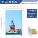 PEALSN 13x19 Picture Frame Set of 6, Display Pictures 11 x 17 with Mat or 13 x 19 without Mat for Wall Mounting Display, Poster Frames Collage for Wall Decor, White.