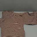 Panadila Womens Striped Two Piece Sets Summer Lounge Outfits Sailor Tube Top and Pants Matching Set Beach Vacation Travel Y2k (Brown, M)