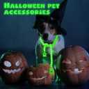 2 x Cunno Halloween Glow in The Dark Bead Decoration for Tiered Tray Ghost Pumpkin Plastic Luminous Beads String for Home Mantle Window Wall Hanging Decor Halloween Party Supplies,26.38 inch Long