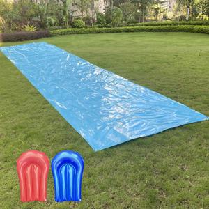 Slip and Slide 50ft X 6ft Heavy Duty with 2 Bodyboards, Thicker Lawn Water Slide, Tear-Resistant Design, Easy to Set-Up, Backyard Summer Outdoor Water Play for Adults and Teens, 2025New