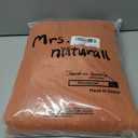 Mrs.Naturall Burnt Orange Linen Curtains Long for Living Room 2 Panel Set Rod Pocket Bedroom 52x96 Inches Long