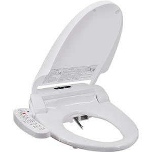 Bidet Toilet Seat Electric Warm Water Bidet with Warm Air Drying, Heated Seat Bidets with Self-cleaning Nozzle Temperature Adjustable White (Round)