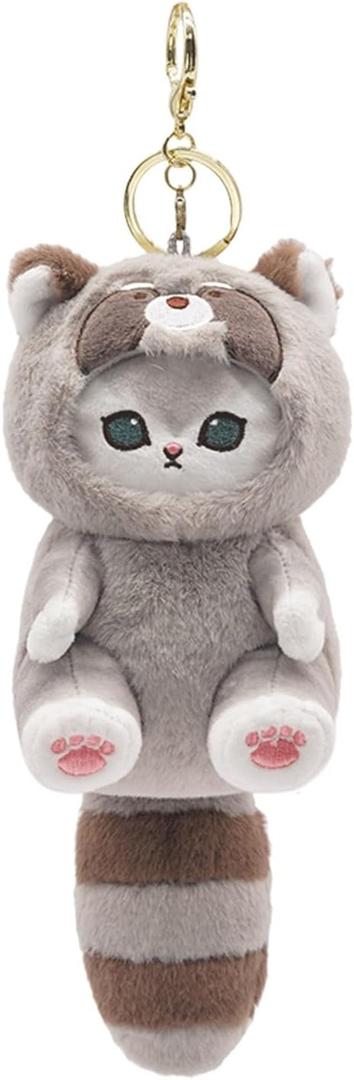 Cute cat keychain 5" plush backpack accessories bag pendant cute keychain gift
