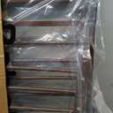 Babelio Baby Gate for Doorways and Stairs, 26-40" Auto Close Dog Gate, PressGuard C5, Easy-Install Pressure Mounted Satey Door, No Drilling Safety Gate for Child and Pets, Brown