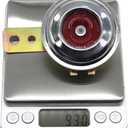 2 x LVEE DL70-002 Universal Motorcycle Electric Horns Waterproof Round Loud Speaker 12V 1.5A 105db small horn for Motorcycle (Normal, Red and Silvery)