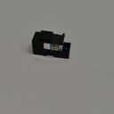Leviton 41106-RE6 6P6C Voice Grade QuickPort Connector, Black