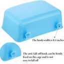 3 PCS Rabbit Feeder Waterer, Chicken Feeder Guinea Pig Food Bowl Hanging 15 oz Food Water Hanging Watering Container Feeding Dish Coop Cup Treats Drinker for Bird Bath Basin Hamster Bed