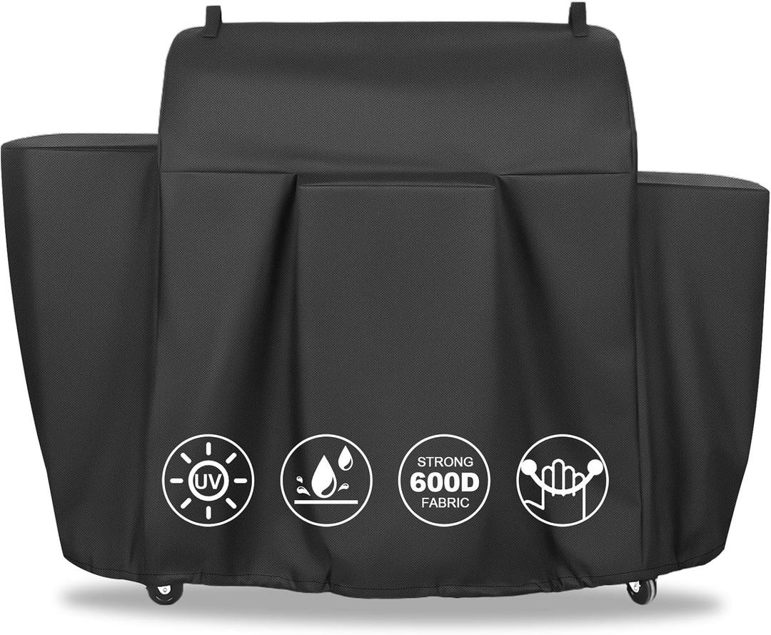 QuliMetal Grill Cover for Camp Chef 36 Inch Pellet Grills - 600D Heavy Duty Waterproof and UV Resistant for Camp Chef Woodwind Pro WiFi 36 Pellet Grill,SmokePro LUX 36,SmokePro SGX 36