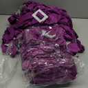 VitalCozy 100 Pcs Spandex Chair Sashes with Square Buckle Slider Stretch Chair Cover Band Universal Elastic Ties Straps Bows for Wedding Banquet Event Party Decoration(Dark Purple)