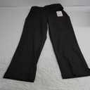 WINK Scrubs for Women, W123, Flat Front Cargo Pants with inside webbed Drawstring and 8 Pockets (Medium Petite, Blac)