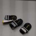 QUMY Dog Shoes for Large Dogs, Medium Dog Boots & Paw Protectors for Winter Snowy Day, Summer Hot Pavement, Water-Resistant in Rainy Weather, Outdoor Walking, Indoor Hardfloors Skid-Resistant Sole (Size 1: 1.8''x2.3''(W*L) (Pack of 4))