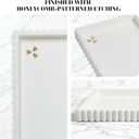 Extra Large Square Concrete Decorative Tray for Coffee Table Tray Decor  Ottoman Tray for Living Room - Bandejas Decorativas  Coffee Table Trays Decorative Centerpiece (Cream)