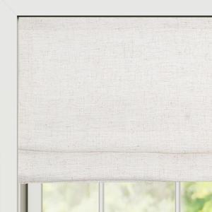 Cordless Linen Roman Shades, Premium Blackout Roman Window Shades, Custom Washable Fabric Roman Shades for Windows, Doors, French Doors, Kitchen Windows (1 Piece)