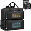 Computer Desktop Tower Carrying Case with Padded Protection & Multiple Pockets, Gaming Computer Backpack Holds CPU Mainframe, Keyboard, Mouse, Cables and Accessories, 20.4" x 9" x 18.5"