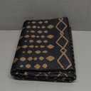 Lahome Washable Long Rug Runners for Hallways Non Slip, 2'6"x8 Jute Black Kitchen Runners Rug with Rubber Backing, Farmhouse Indoor Outdoor Runner Rugs, Moroccan Modern Carpet Runner for Entry Bedroom