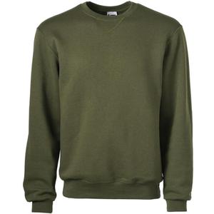 Soffe mens Mens Classic Midweight Fleece Crew Sweatshirt (Medium, Olive Drab Green)