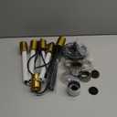 KAISITE Sputnik Chandelier Light Fixture - Modern 5-Light Sputnik Ceiling Light Height Adjustable Gold and Black Hanging Pendant Lighting for Living Room Kitchen Bedroom Hallway Farmhouse