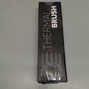 Nimmu Thermal Brush for Blowout Look, 1.5 inch Heated Round Brush, Curling Iron with 10 Temperature Control, Hot Styler Dual Voltage for Travel, Black Gold