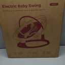 Momcozy 2-in-1 Electric Baby Swing, Dual-Arm Support System & Parent-Inspired Motions, Convertible to Toddler Seat up to 66 lbs, Adjustable Height, Lightweight, Khaki