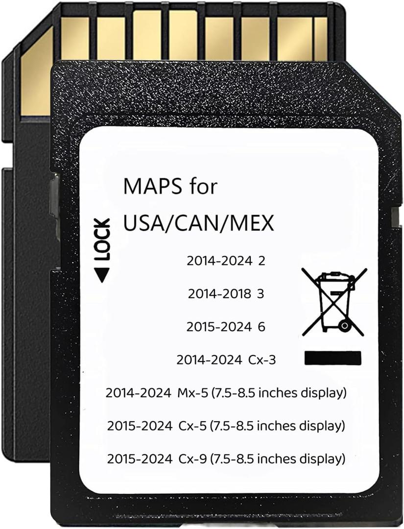 Navigation SD Card Upgraded GPS Maps Compatible with 2014-2018 3