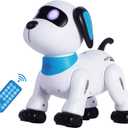 yiman Remote Control Robot Dog Toy  Programmable Smart Robot Dog for Kids 3+, Interactive Dancing & Sound, RC Stunt Toys with LED Eyes, Electronic Pet Toy for Boys & Girls Gifts (Blue)