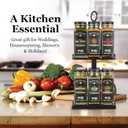 Watkins Countertop Two Tier Rotating Spice Rack, Includes 16 Watkins Organic Spices (16608)