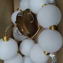 Modern Globe Chandelier High Ceiling Bubble Pendant Light Gold 15 Lights