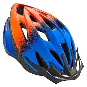 Schwinn Thrasher Bike Helmet for Youth Boys Girls Age 8-14 with Suggested Fit 55-58cm, Lightweight with Adjustable Side & Chin Strap, CPSC Safety Certified, Blue Fade/ Orange