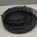 Lallisa 6 Pack Black Cake Stand Set Round Wedding Cake Stand 8" 10" 12" Decorative Metal Dessert Table Display Set Cupcake Holder Pastry Candy Display Plate for Wedding Birthday Party(Black)