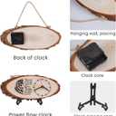 Christian Gifts,Wooden Clock,Desktop Clock,Wooden Silent Wall Clock,Religious Gifts Inspirational Gifts Bible Verse Gifts Birthday Gifts (Jeremiah 29:11)