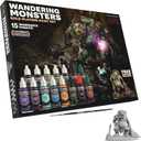 The Army Painter, GameMaster: Wandering Monsters Role-playing Paint Set, 15x18 ml Fanatic Acrylic Paints, incl. Metallics, Wash, Primer, 1 Brush & 1 Free Miniature - For Warhammer & Dnd