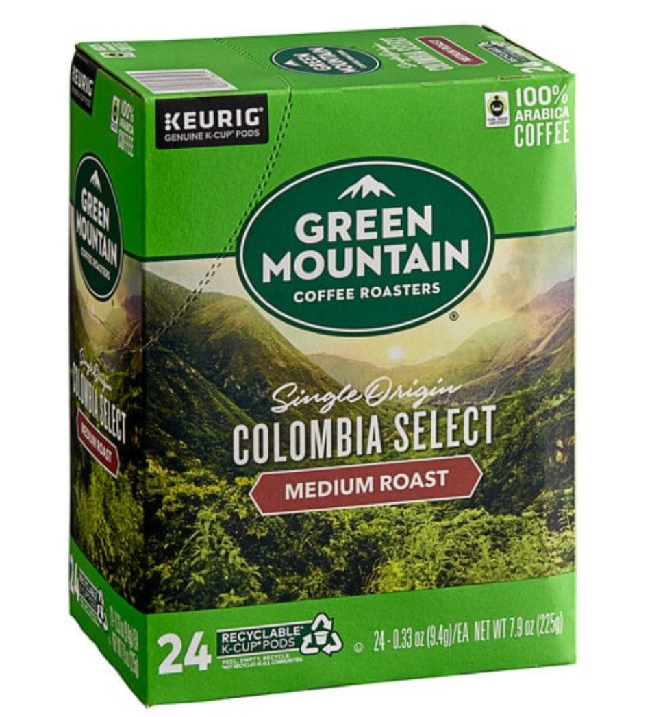 Green Mountain Coffee Roasters Colombia Select Single Serve Keurig® K-Cup® Pods - 24/Box (BB: 09/23/2025)