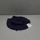 LLmoway Kids Sun Protection Hat Quick Dry Adjustable Wide Brim Mesh Bucket Hat (Medium, Navy Blue)