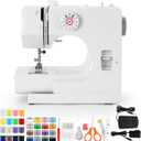 Sewing Machine, Mini Sewing Machines, Electric Portable Sewing Machines for Beginners, 12 Stitch Dual Speed with Foot Pedal & Sewing Kit, Ideal for Clothes, Pillowcases, Sheets