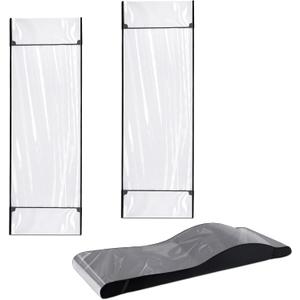 2 Pack Transparent Lash Bed Cover 76'' x 24 Plastic Lash Bed Protector Cover Topper Reusable Waterproof Massage Table Protector for Beauty Salons