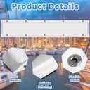 Spiareal Edge Dock Bumpers Straight Marine Boat Bumpers for Docking UV Resistant Boat Dock Fenders for Docking, Preventing Dent and Scratch, White (35.43 Inches/ 90 cm)