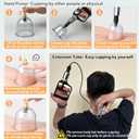 Cupping Kit for Massage Therapy Set with Pump 12 Massage Cups for Cellulite Reduction Muscle Back Pain Relief Physical Therapy