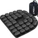 Sondor Travel Cushion,Patented Portable & Adjustable Airplane seat Cushion for Long Flights,Inflatable Cushion for Wheelchair, Travel,Driving (Jet Black)