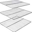 Cooking Grate Replacement Part for Masterbuilt 30 Inch Electric Smoker, 14.6" x 12.2" Grill Grids, Smoker Grates for Masterbuilt MB20071117, 20071117, MB20073519, MB26073519, MB20070421, 3 Pack