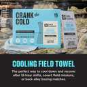 Duke Cannon Cold Shower Cooling Field Towels - 15 Individually Wrapped Towels - Men's Face and Body Wipes - Made with Menthol & Aloe - Instant Refresh Travel Pack