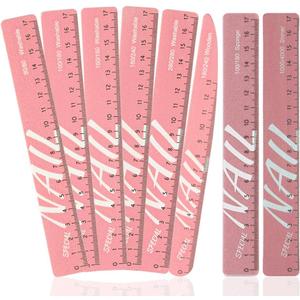 8 PCS Nail Files and Buffers for Acrylic Nails and Natural Nails, Double Sided Washable Nail File Emery Board, 100/180 Grit Nail Buffer Block Professional Manicure Tools Kit for Home Salon