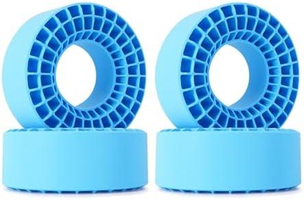 INJORA 2PCS Silicone Rubber Insert Foam for 146-149mm (5.75" OD) 2.2" Tires (Blue)